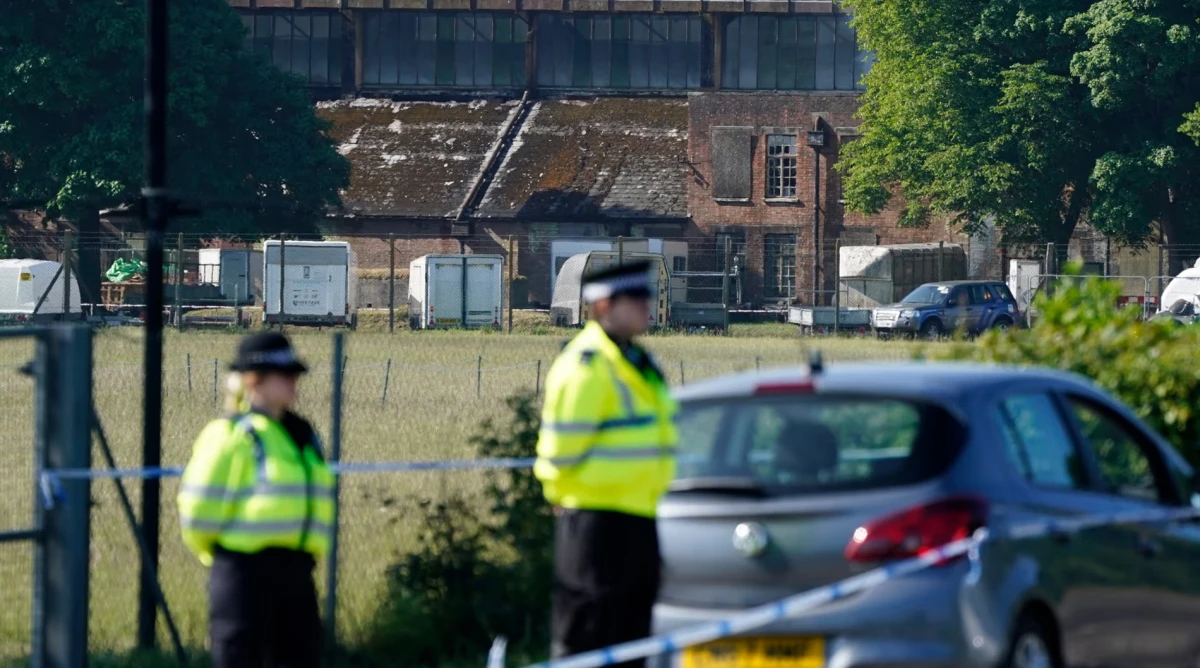 Three people killed in fire at former RAF base in Oxfordshire
