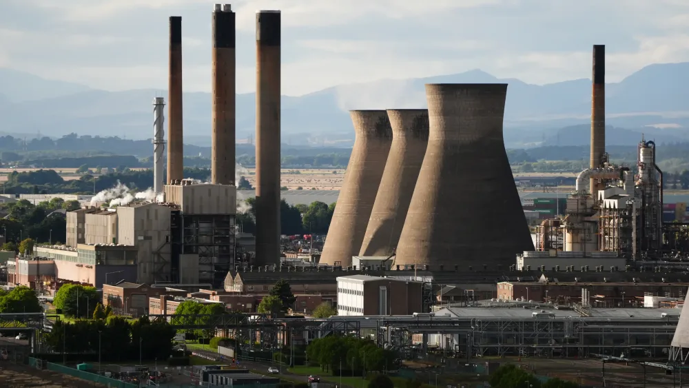 A view of the Grangemouth petrochemical plant