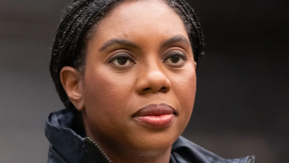 Kemi Badenoch looking stern