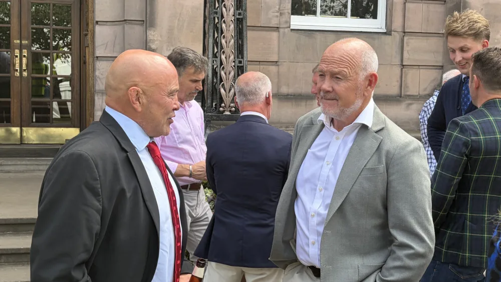 Brian Moore and Ieuan Evans