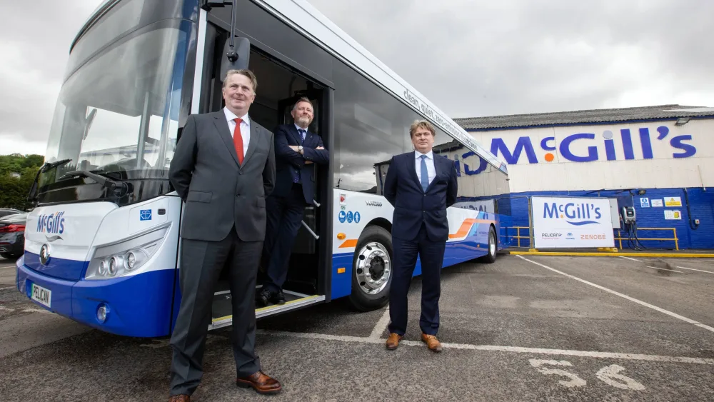 The Easdales at a McGill's bus