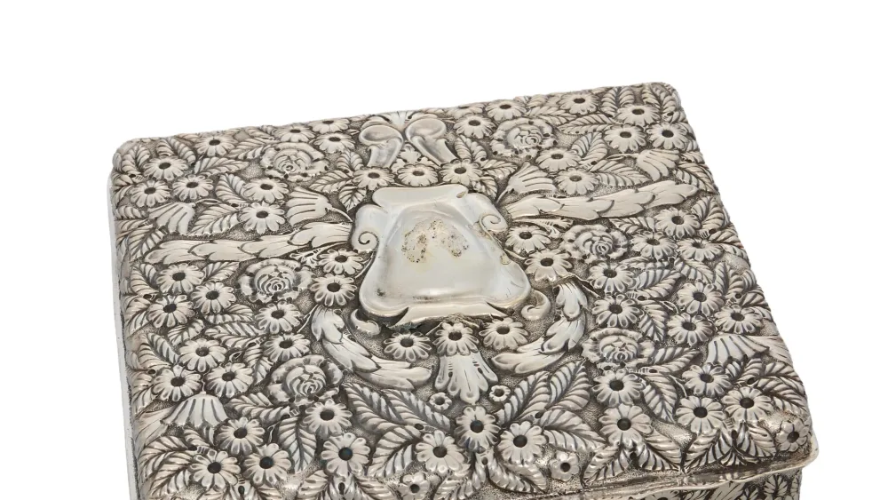 An ornate jewellery box