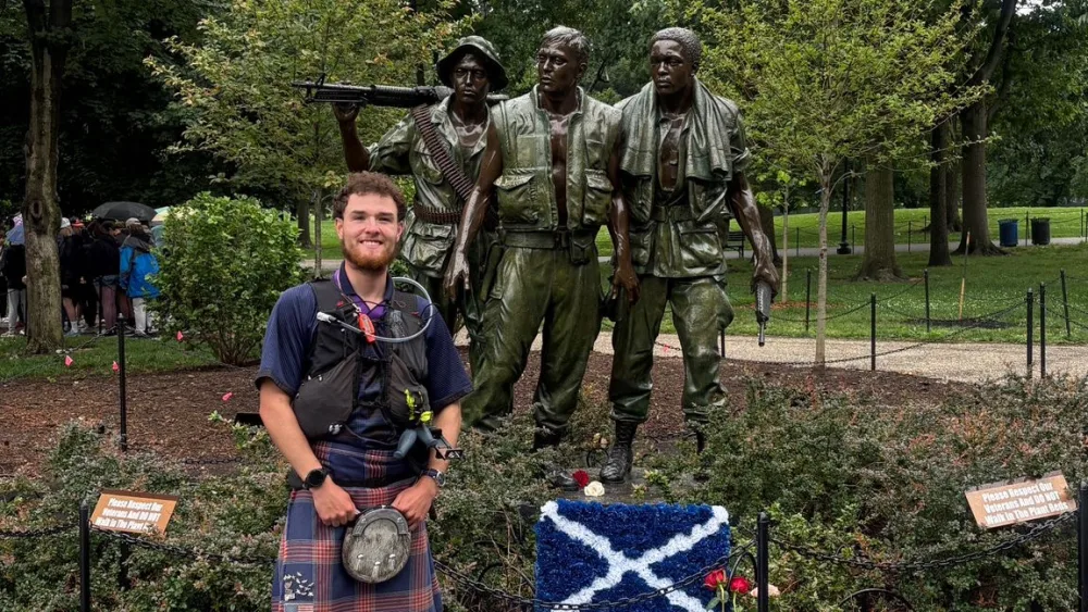 Mr Ferguson has made the most of his journey, having done plenty of sightseeing along the way. (Craig Ferguson/PA)