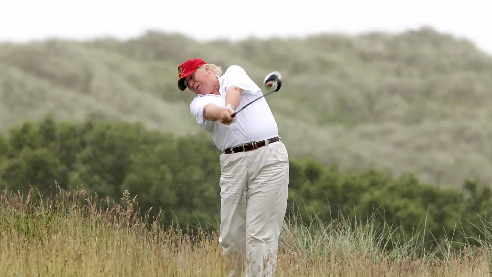Donald Trump earns millions of pounds from his luxury golf resorts in Scotland
