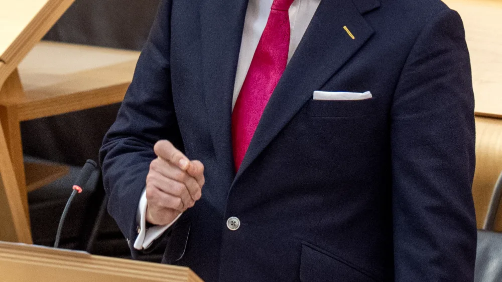 Alex Cole-Hamilton speaks at First Minister’s Questions