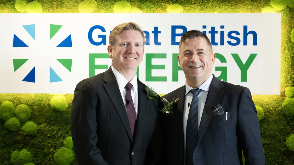 Great British Energy chief executive Dan McGrail (left) and chairman Juergen Maier