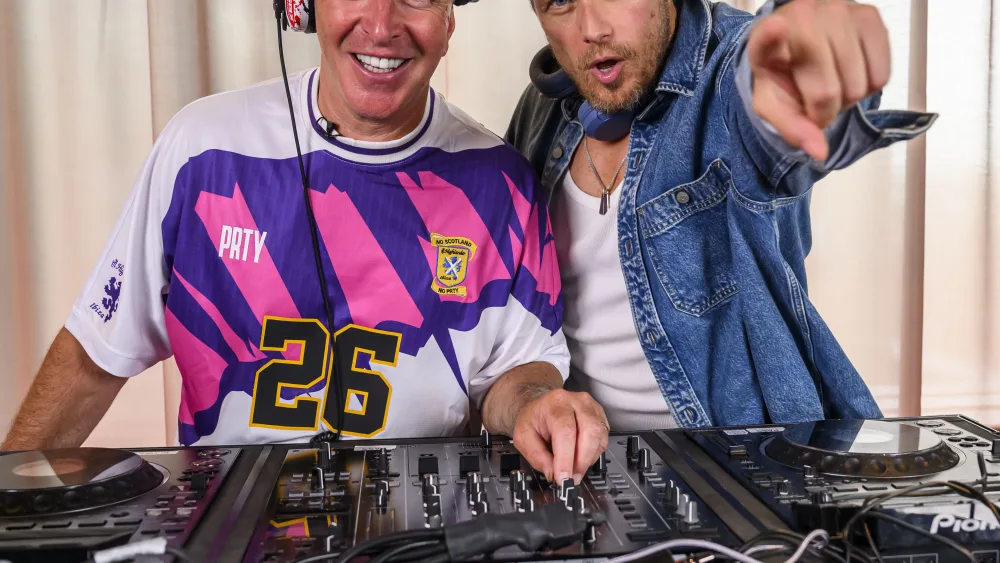 George Bowie and Sam Heughan