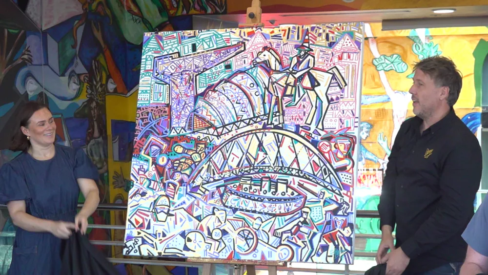 Ben Mosley's work of art for the Glasgow 2026 Commonwealth Games