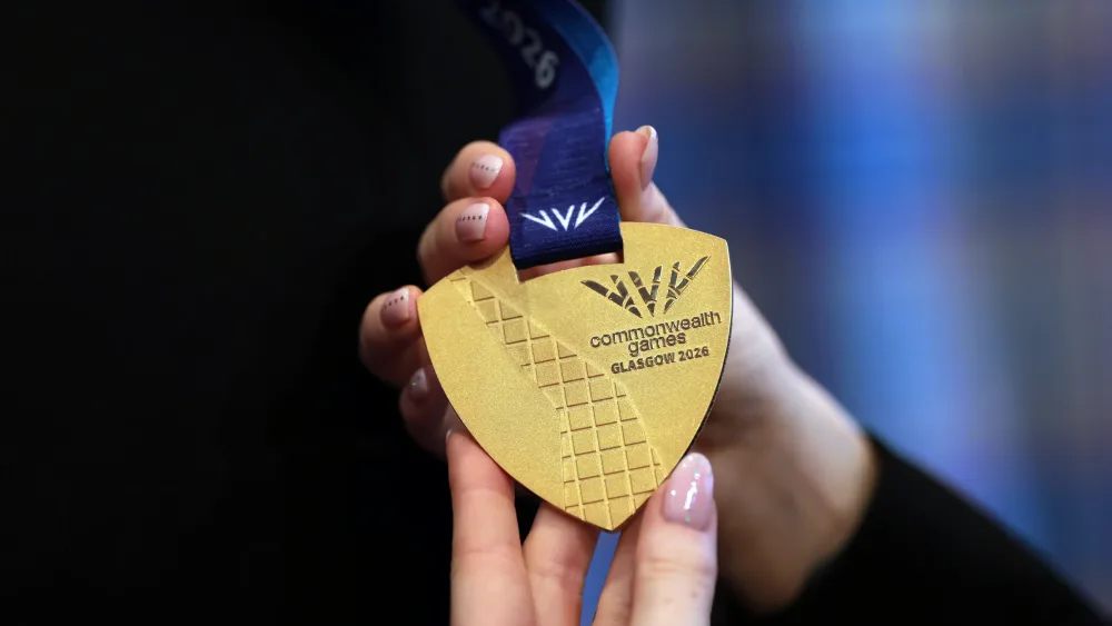 A detailed view of the official medal for the 2026 Commonwealth Games