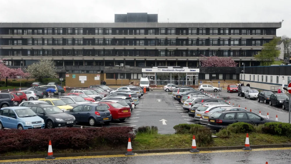 Monklands Hospital in Airdrie