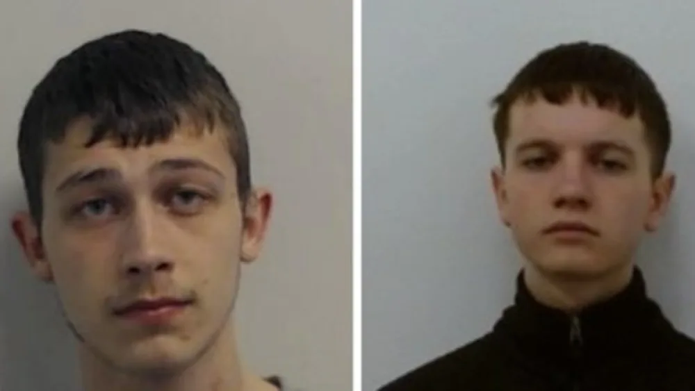 Handout mugshots of Cole Turley and Jay Stewart