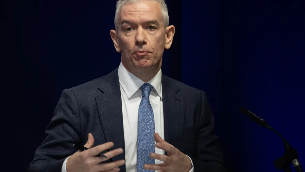 Head and shoulders photo of Professor Sir Gregor Smith speaking