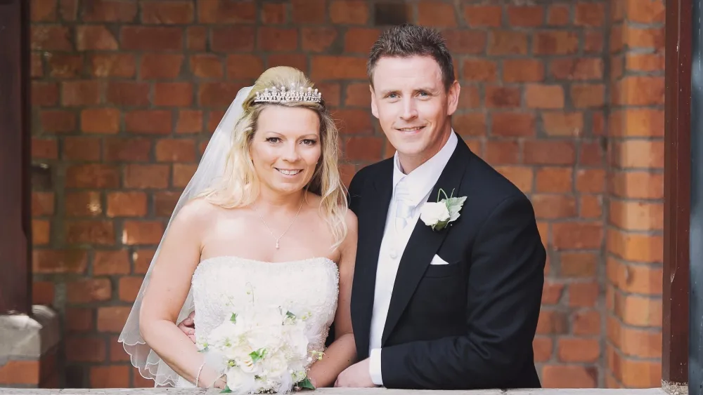 Heather and Neil Magill on their wedding day