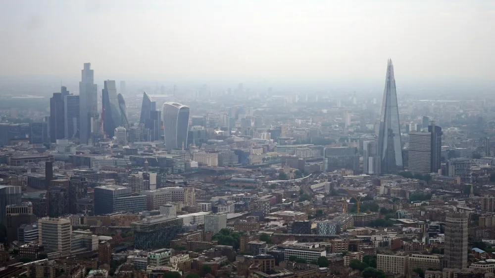 An aerial view of London