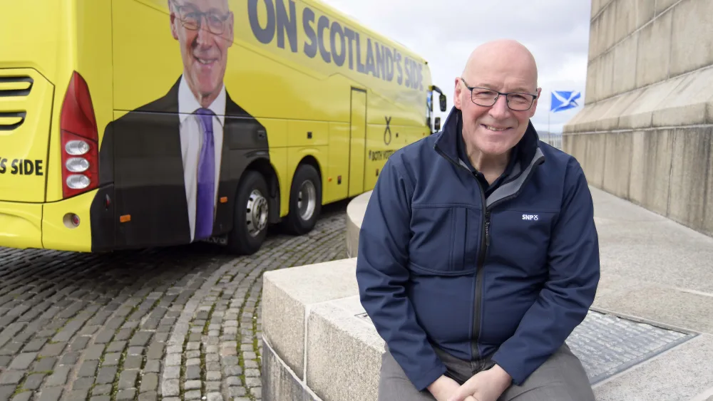 The Westminster government is is ‘engulfed in scandal and asleep at the wheel’ John Swinney claimed. (Mike Boyd/PA)