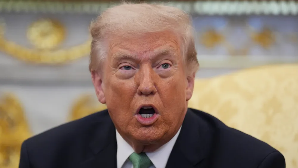 Donald Trump speaking in Oval Office
