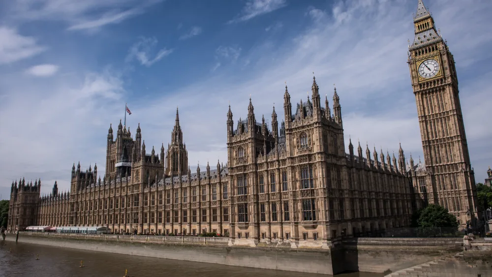 Exterior view of the Palace of Westminster