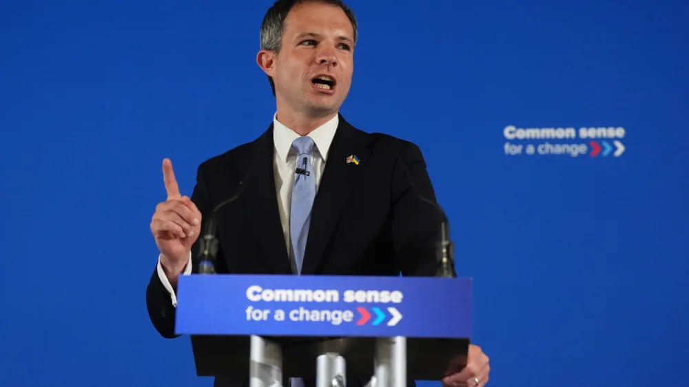 MP Andrew Bowie speaks at a Scottish Tory party conference