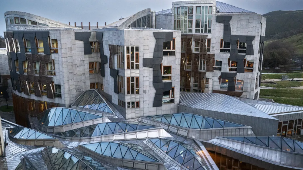 External view of the Scottish Parliament