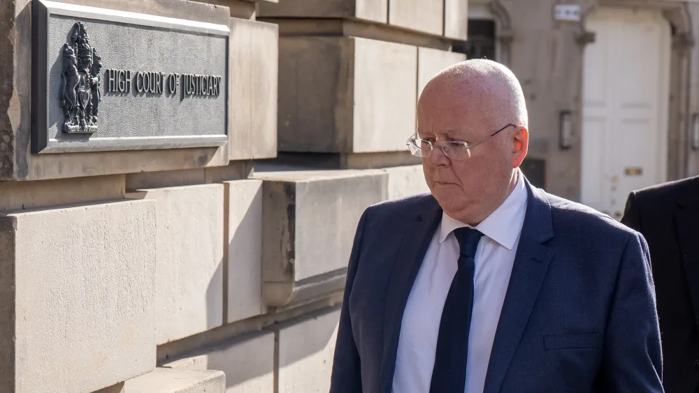 Peter Murrell arrives at the High Court in Edinburgh