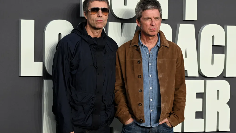 Liam Gallagher, left, and Noel Gallagher