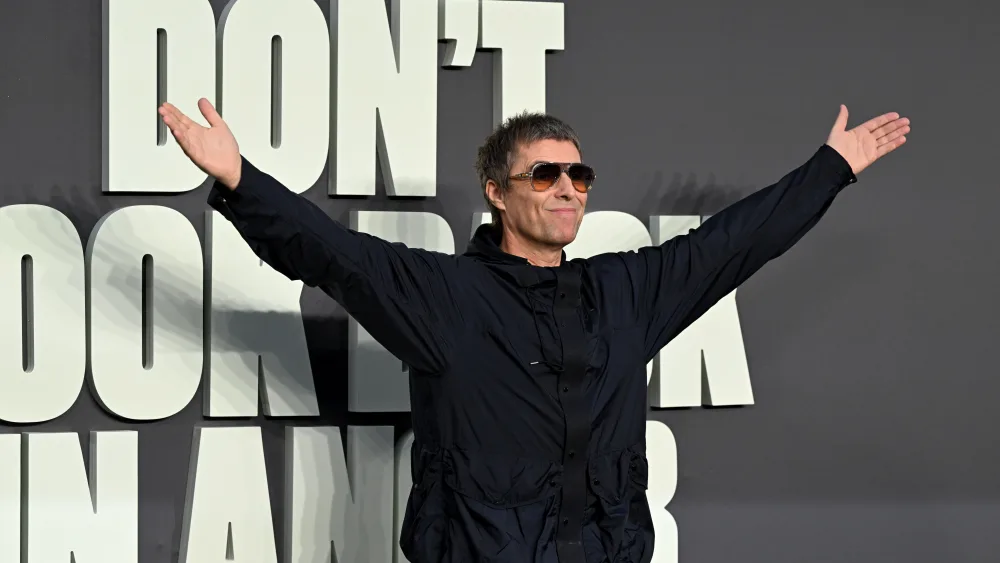 Liam Gallagher at the Don't Look Back In Anger premiere