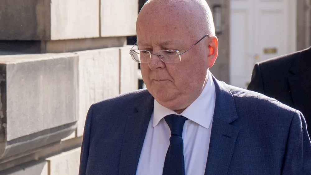 Peter Murrell arrives at court