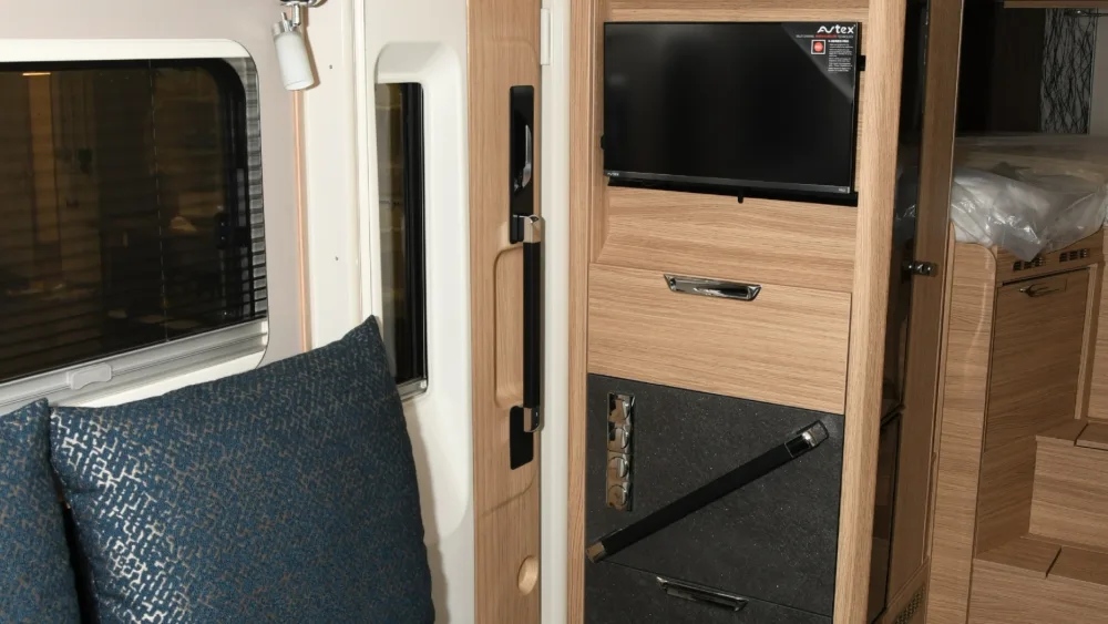 View of the interior of a motorhome