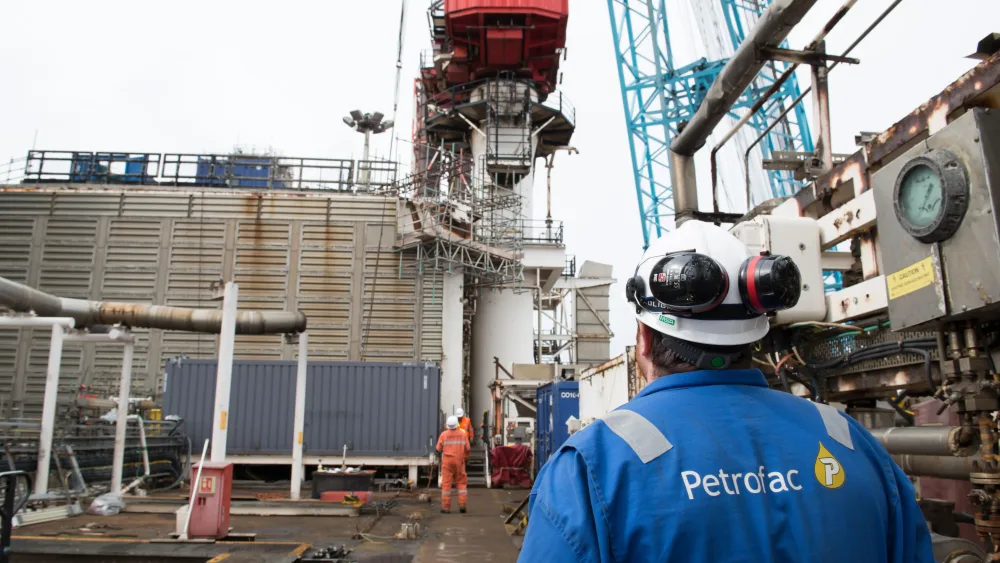 Petrofac oil and gas worker