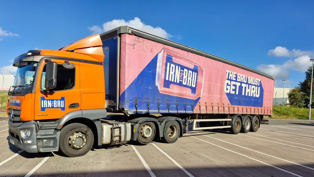 An Irn-Bru lorry
