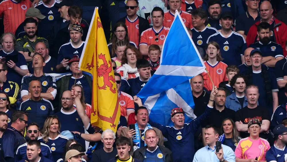 Scotland fans at a match