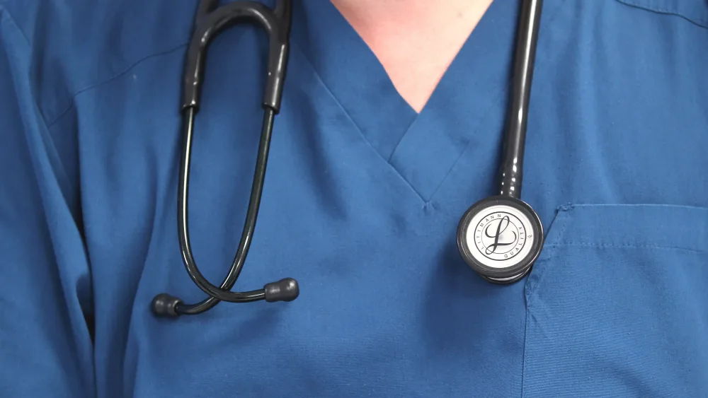 A doctor with a stethoscope