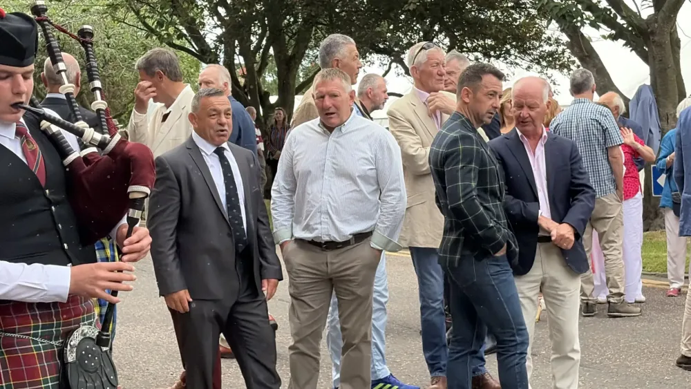A number of former Scotland players attended a memorial event for Scott Hastings on Saturday (Nick Forbes/PA)