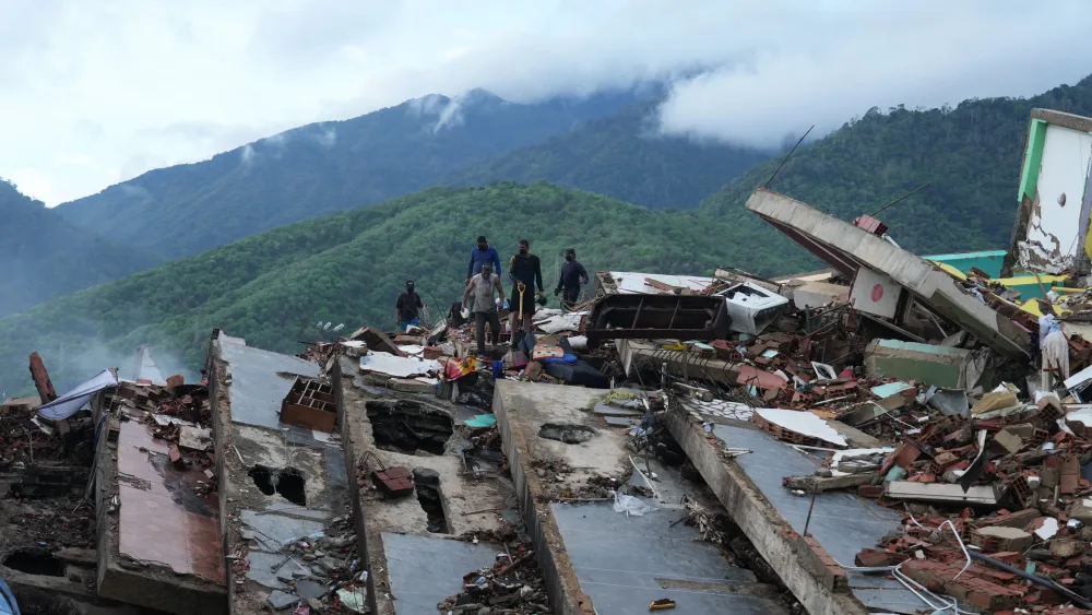Venezuela earthquake rubble