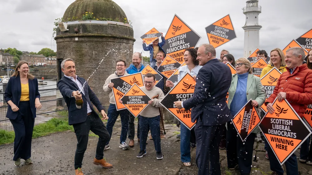 Scottish Liberal Democrats celebrate their Holyrood election success