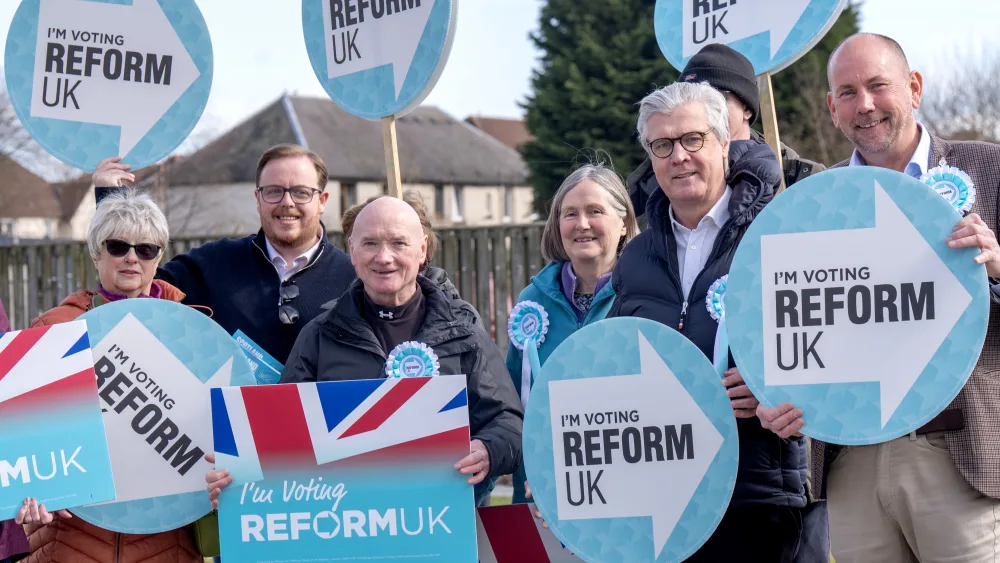 Malcolm Offord with Reform campaigners