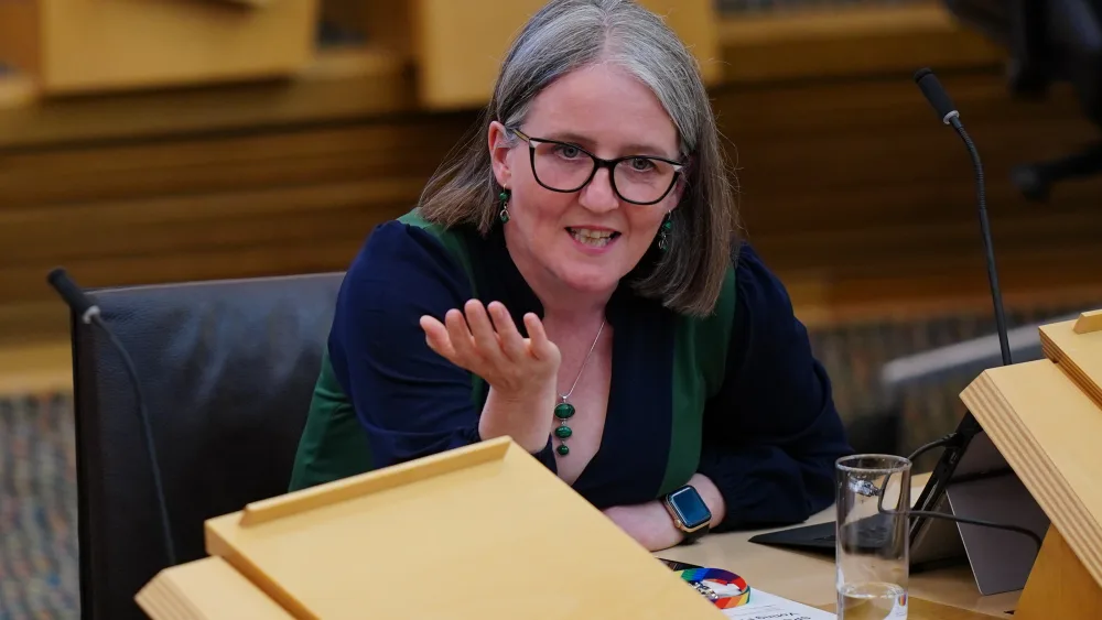 Maree Todd seated in Holyrood