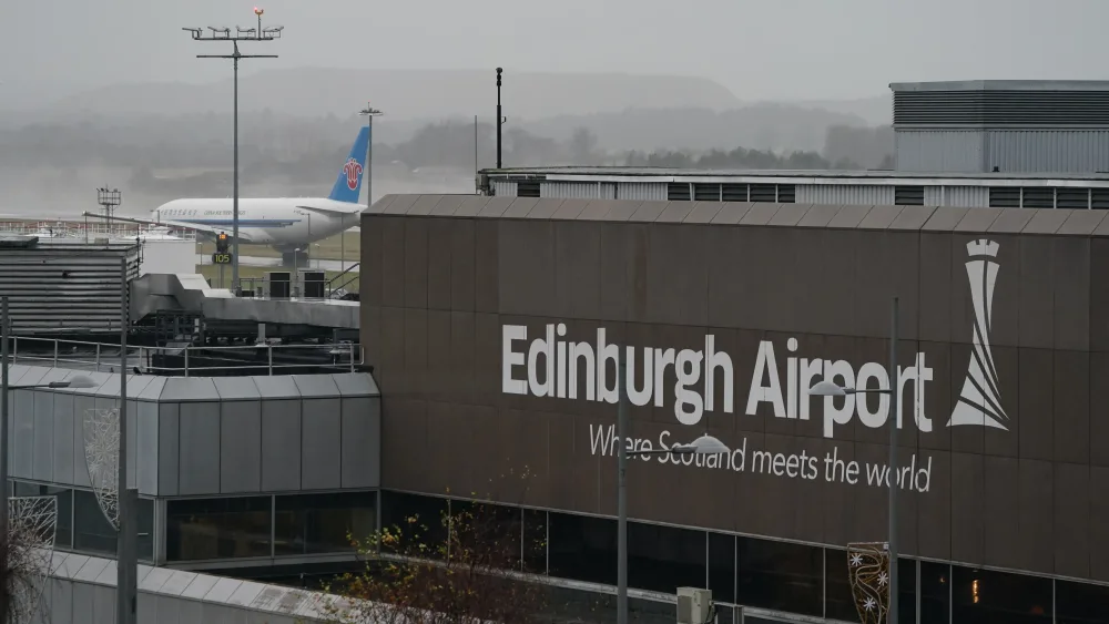 An external view of Edinburgh airport