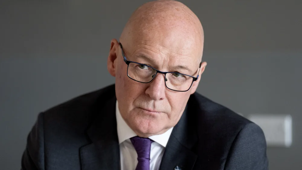 John Swinney looking stern