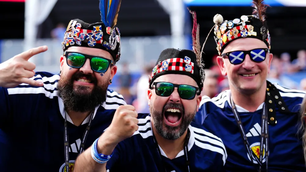 Tartan Army fans in Boston