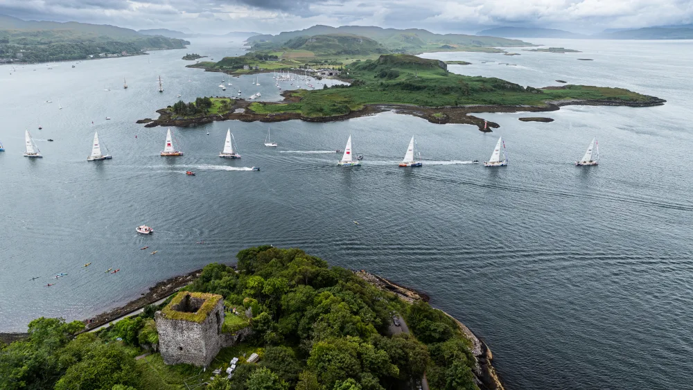 The clipper 2023-24 race arrived in Oban