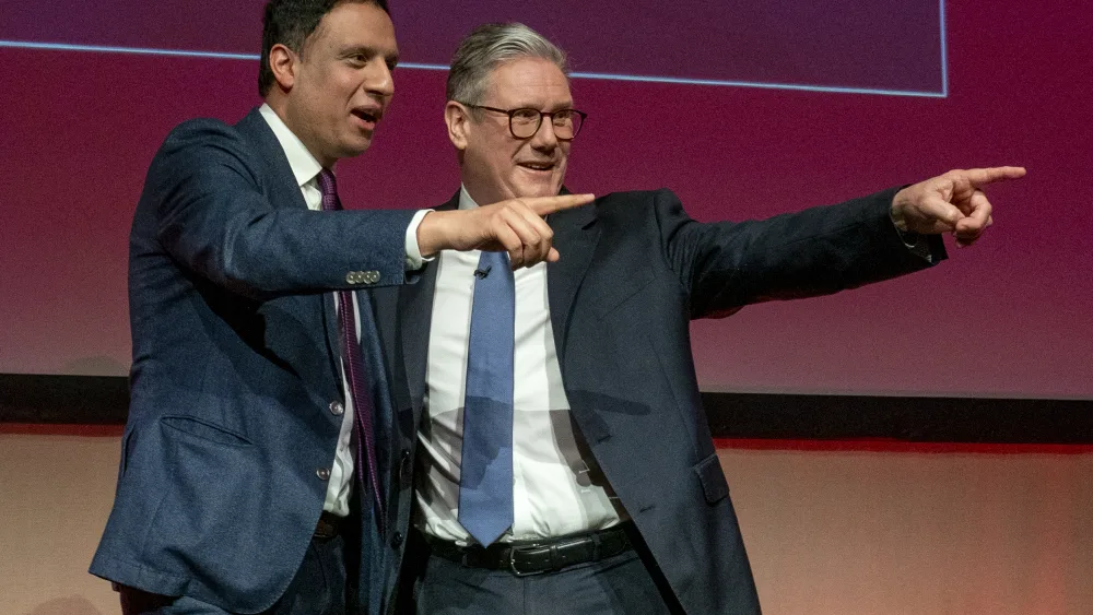 The election came some three months after Scottish Labour leader Anas Sarwar (left) had called for Sir Keir Starmer to quit as Prime Minister. (Jane Barlow/PA)