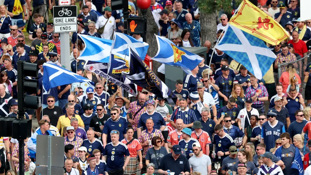 Scotland fans at Fenway Park
