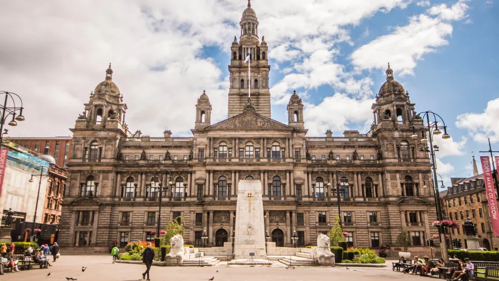 External view of Glasgow City Chambers