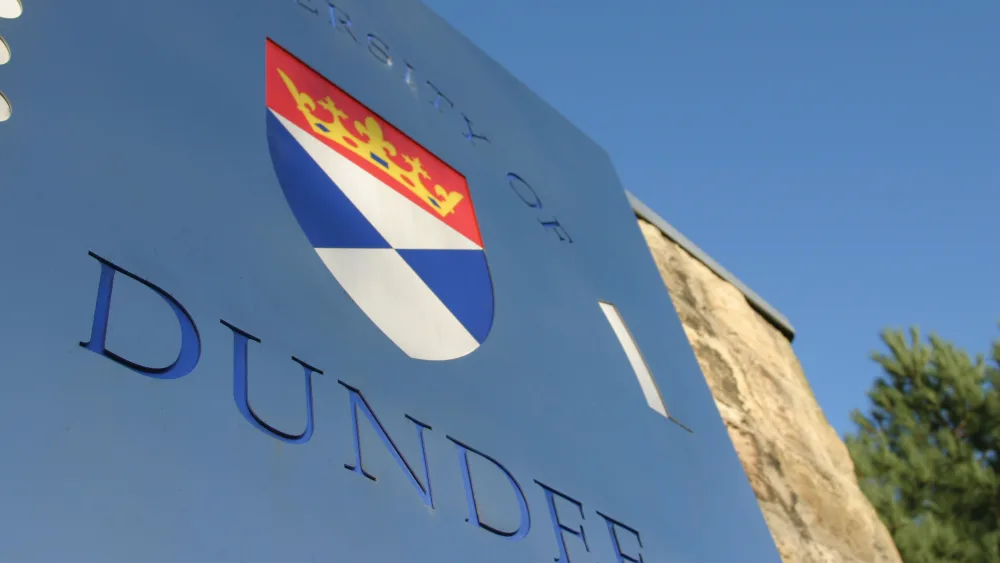 University of Dundee sign