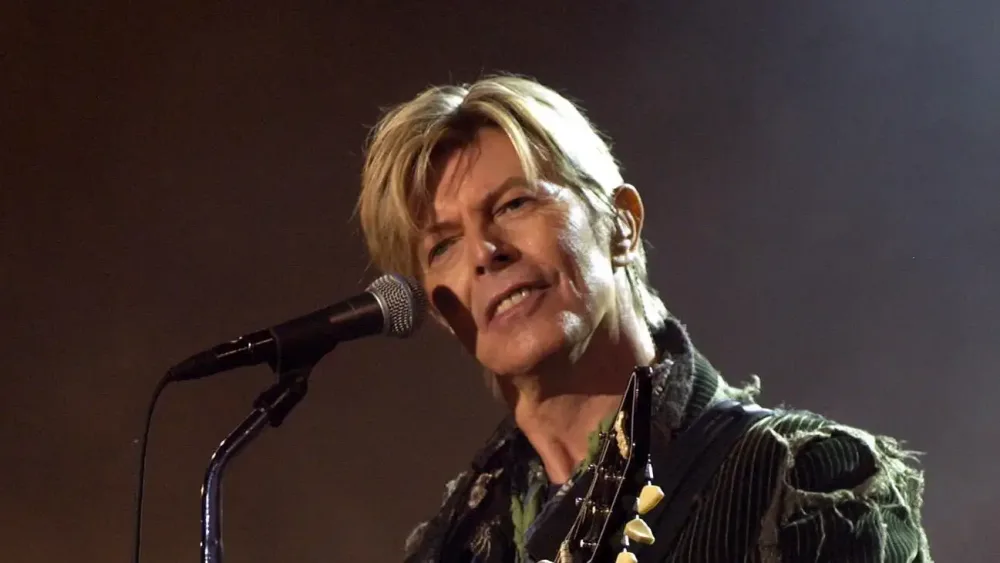 David Bowie on stage