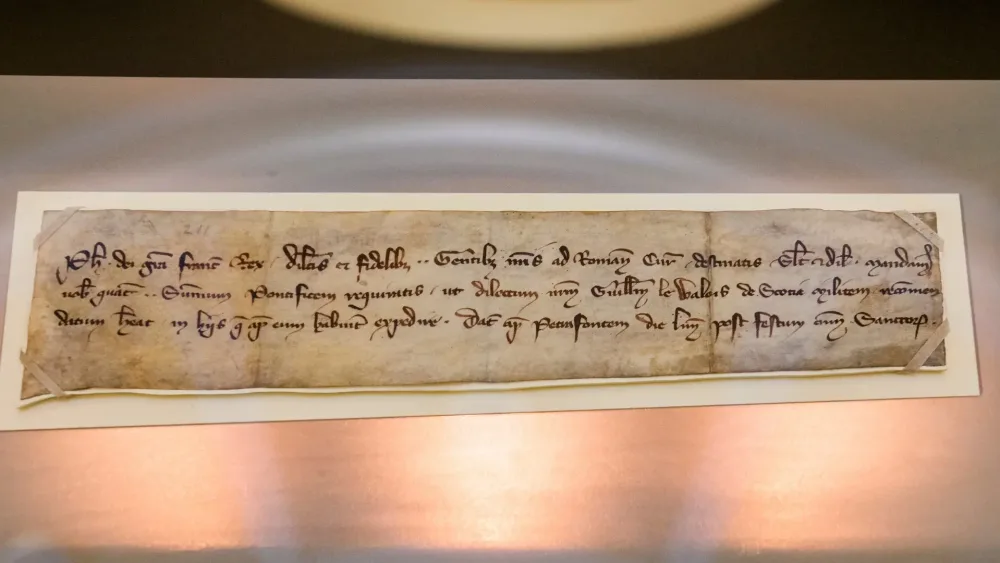 A view of the 'Wallace letter'