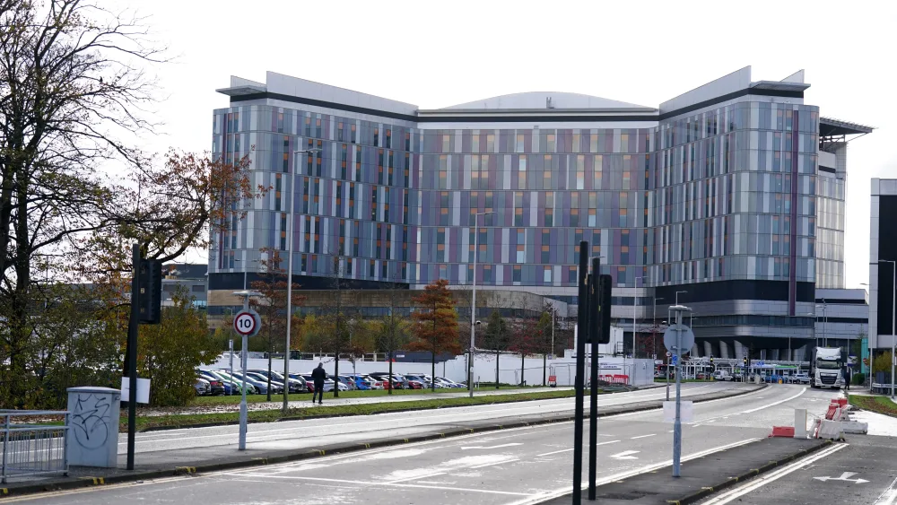 External view of the main Queen Elizabeth University Hospital building